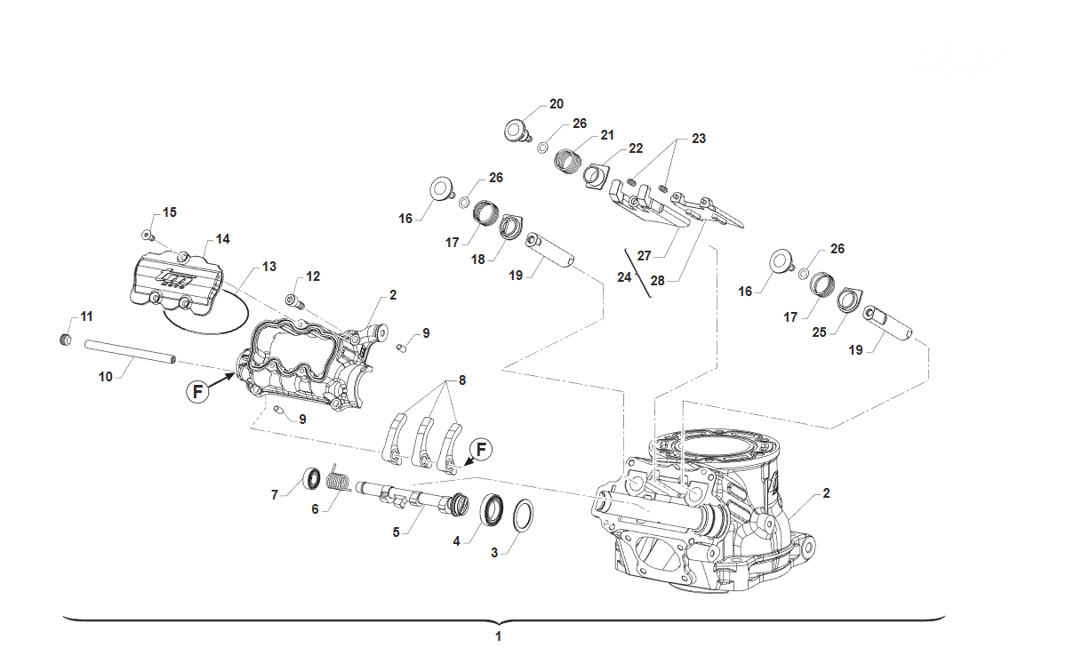 2T 125 ES EN/ES MX 2026  - ENGINE - CYLINDER 02